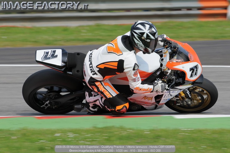 2009-05-09 Monza 1618 Superbike - Qualifyng Practice - Vittorio Iannuzzo - Honda CBR1000RR.jpg